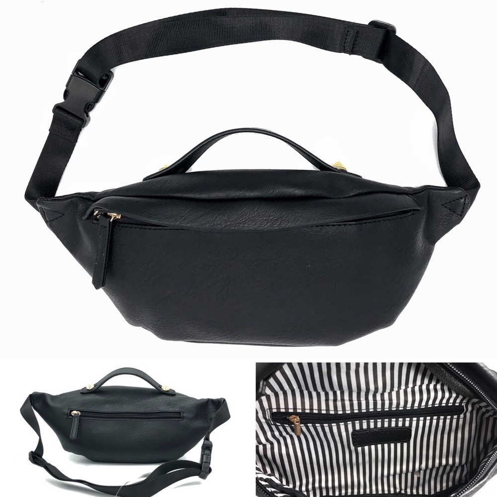 Faux leather Fanny pack waist hip shoulder bag